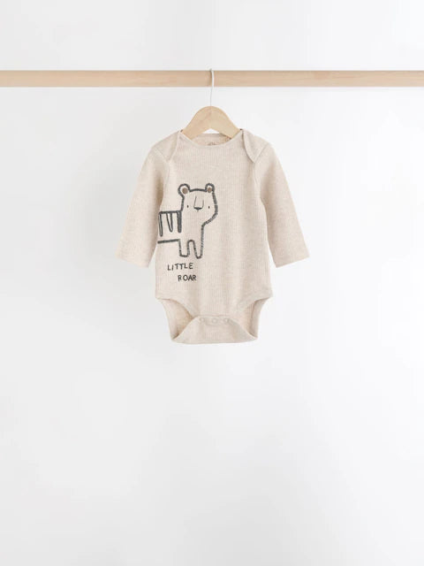 Neutral 3 Pack Baby Rib Bodysuits