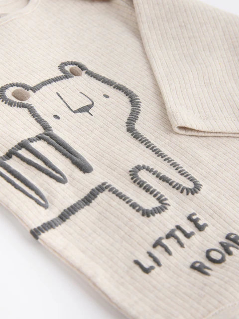 Neutral 3 Pack Baby Rib Bodysuits