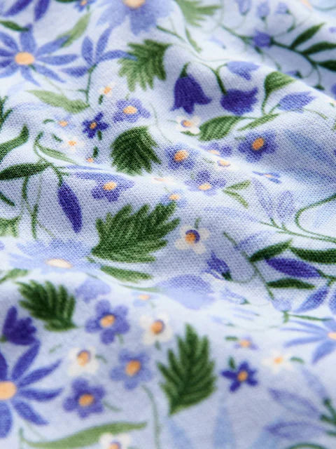 Blue/White Bluebell Floral Snuggle Pyjamas 3 Pack