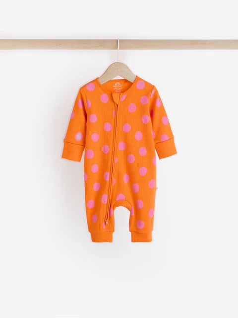 Bright Zip Baby Footless Sleepsuit 3 Pack