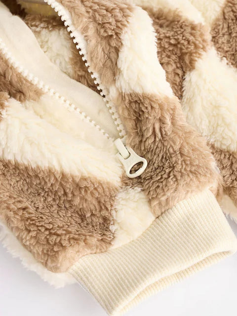 Neutral Baby Fleece Zip Sleepsuit