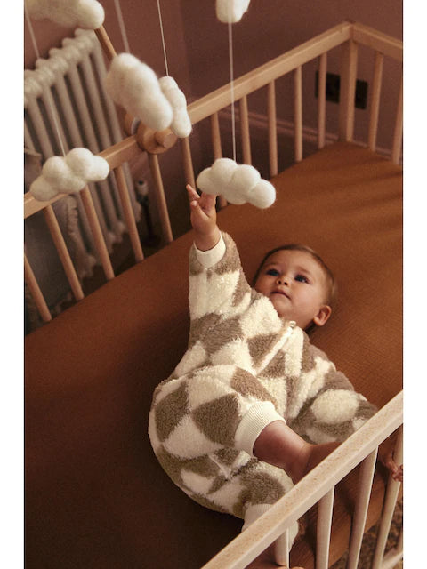 Neutral Baby Fleece Zip Sleepsuit