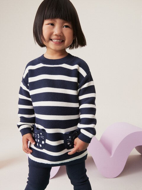 Navy Jumper & Legging Set