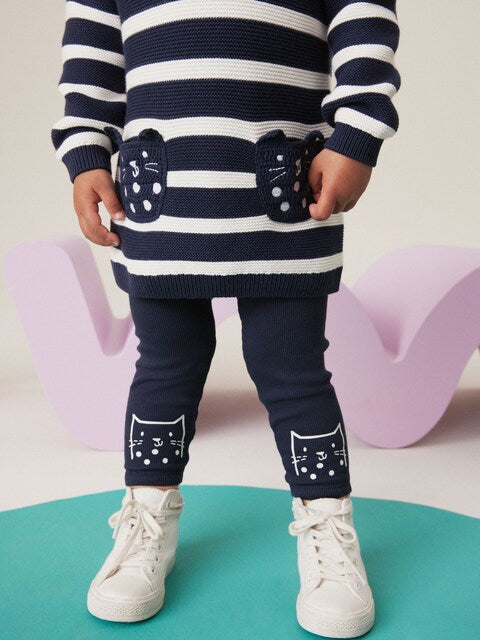 Navy Jumper & Legging Set