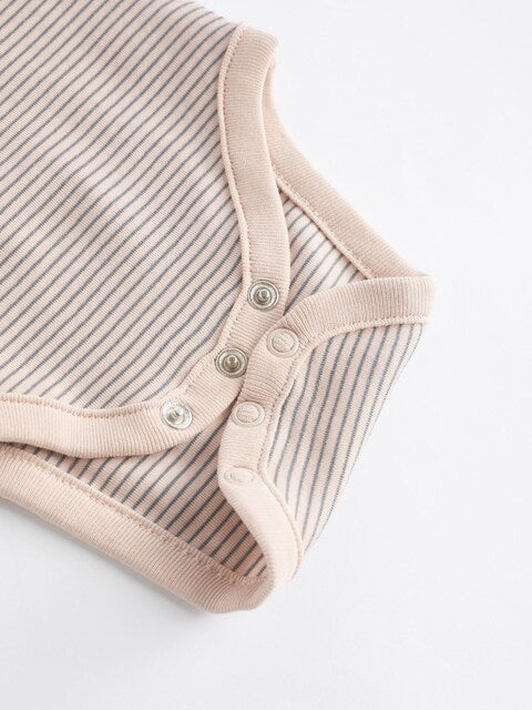 Pink/Black/White Baby Tiered Skirt Long Sleeve Bodysuit and Tights