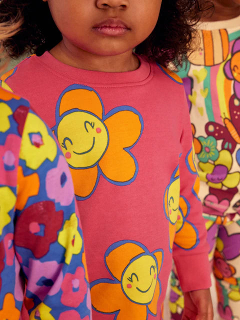 Pink/Blue Character Printed Snuggle Pyjamas 3 Pack