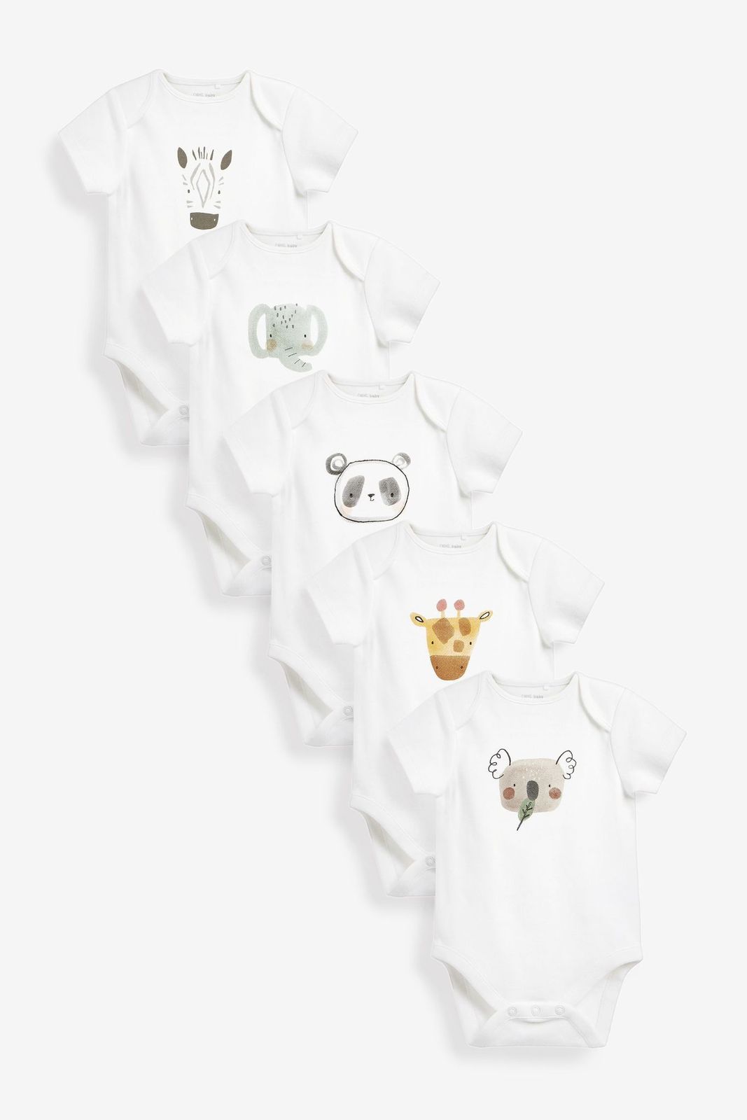 White Bodysuits Pack of 5.