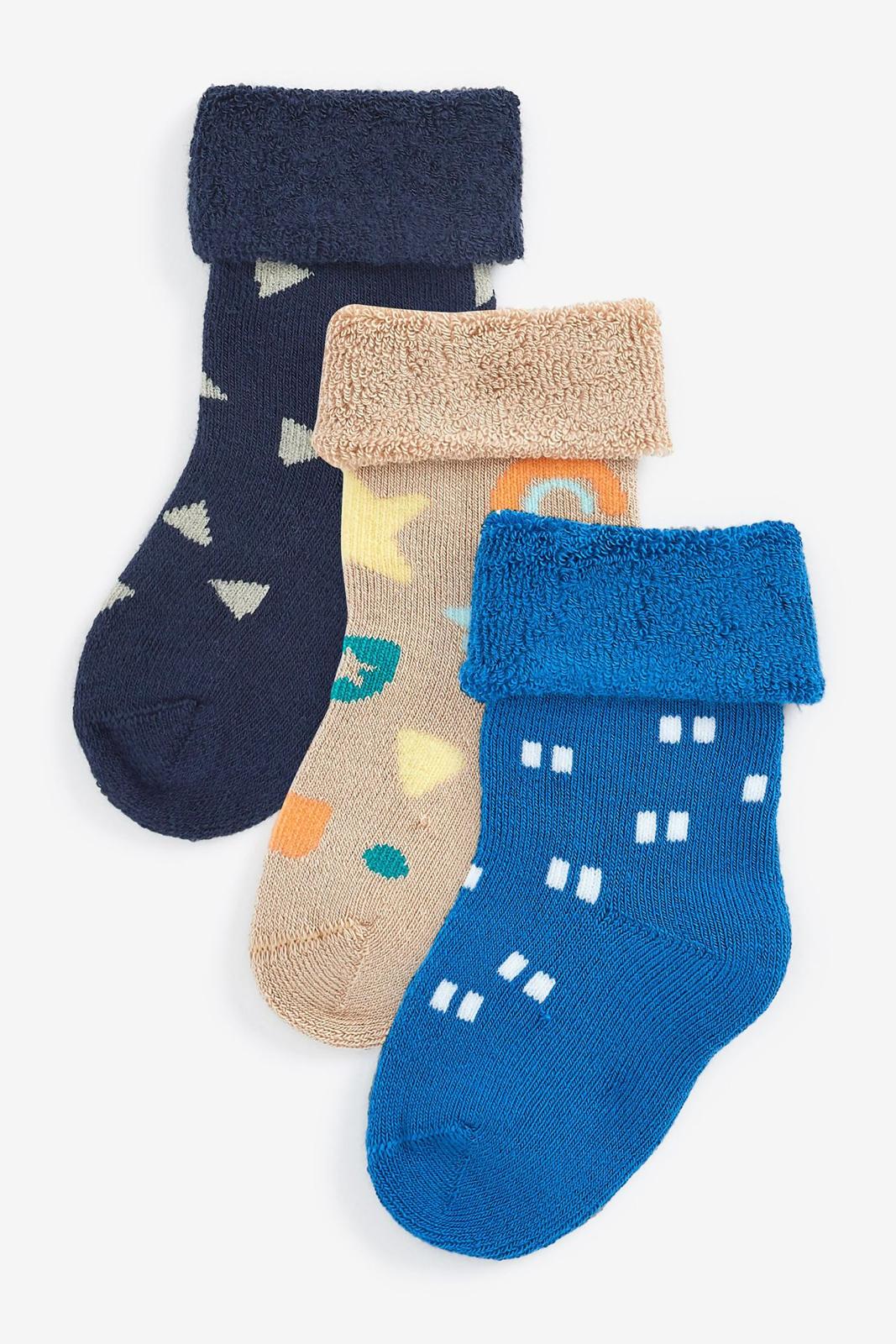 Blue Skin Thermal Socks pack of 3.