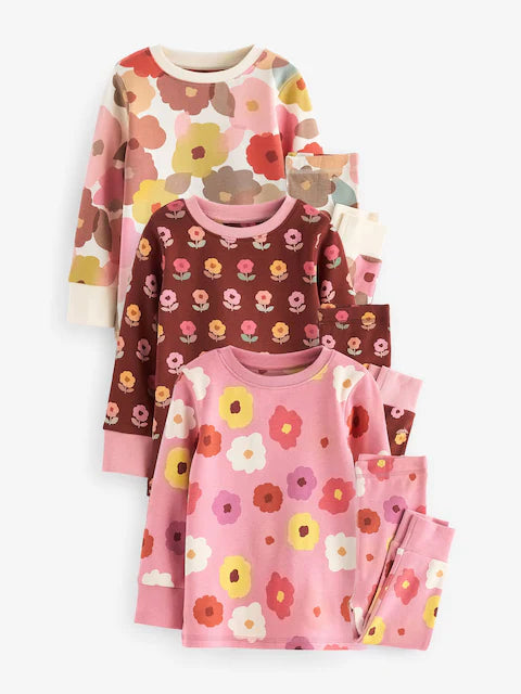 Floral pyjamas 3 Pack