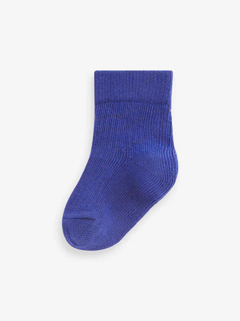 Cobalt Blue Stripe Baby Socks 4 Pack