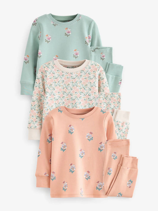 Floral Pyjamas 3 Pack