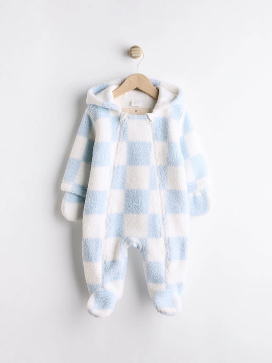 Blue/White Checkerboard Pramsuit