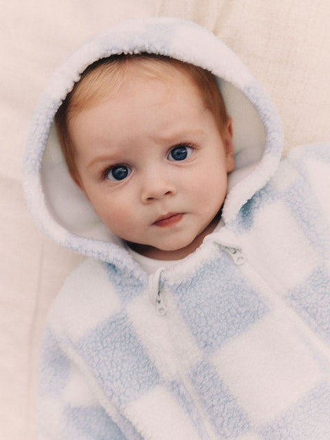 Blue/White Checkerboard Pramsuit