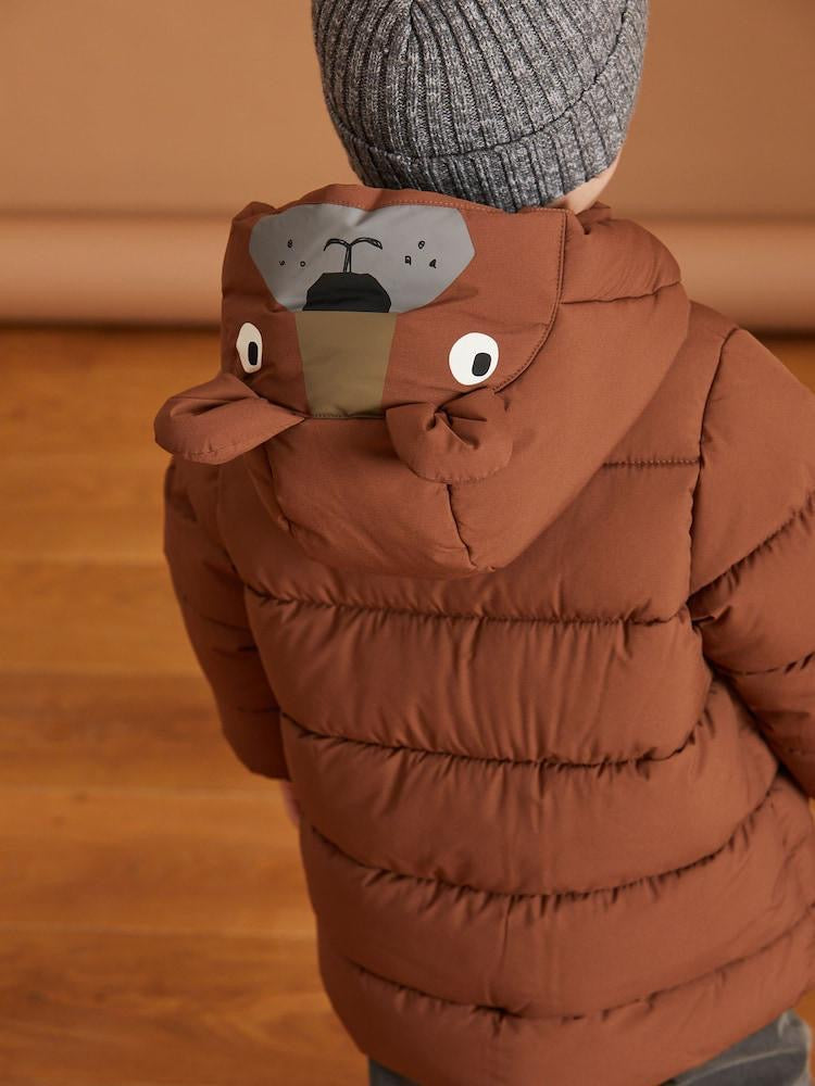 Brown Bear Jacket fleece lined