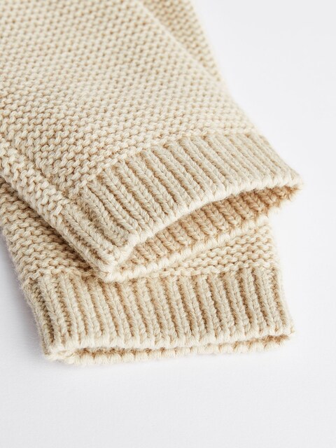 Cream Dinosaur Baby Knitted 100% Cotton Hooded Cardigan