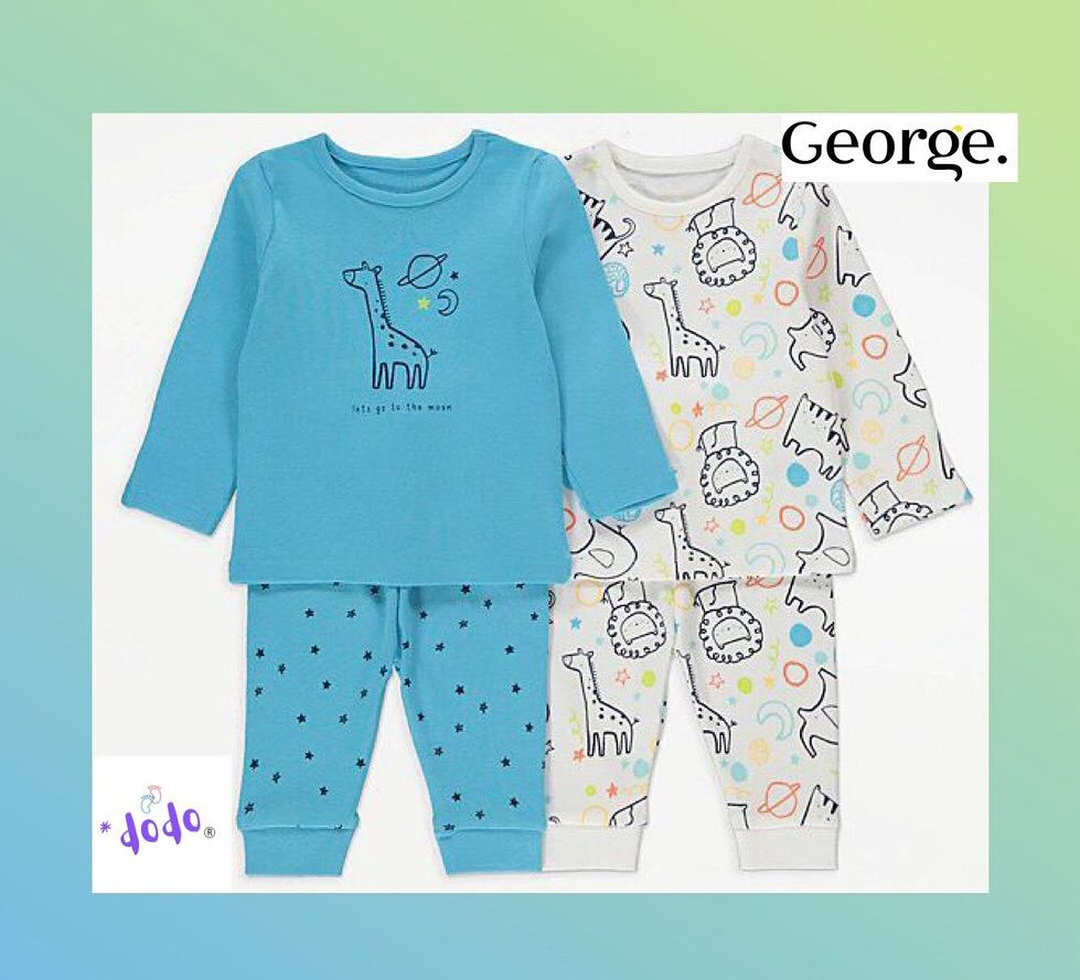 Space Safari Print Pyjamas 2 Pack