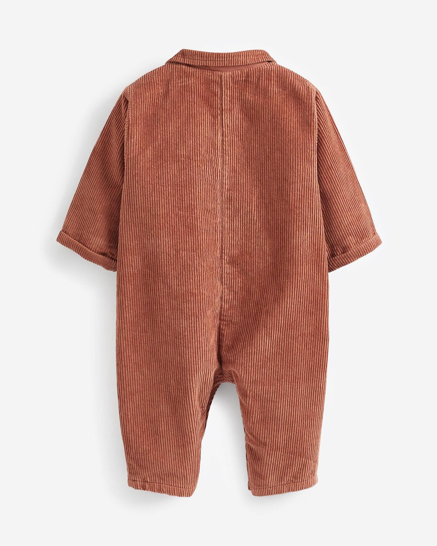 Rust Brown Corduroy Romper