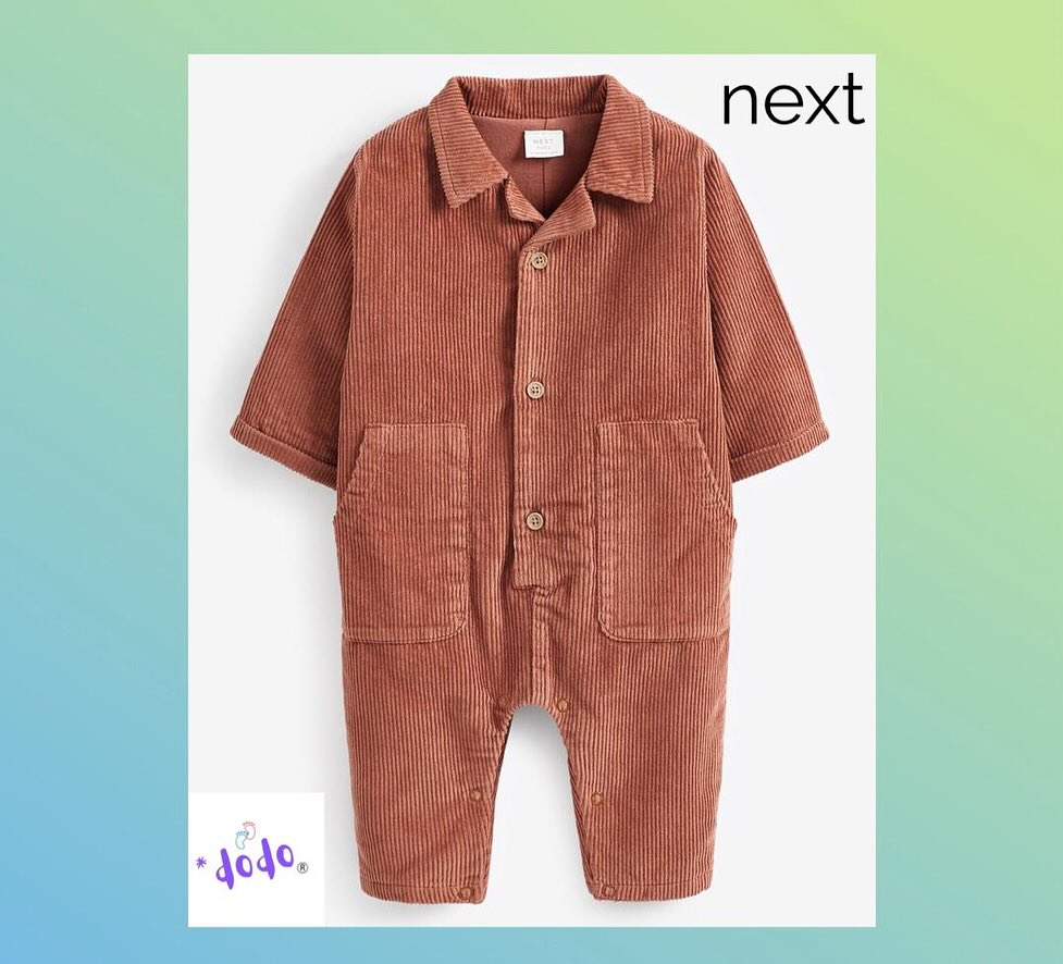 Rust Brown Corduroy Romper