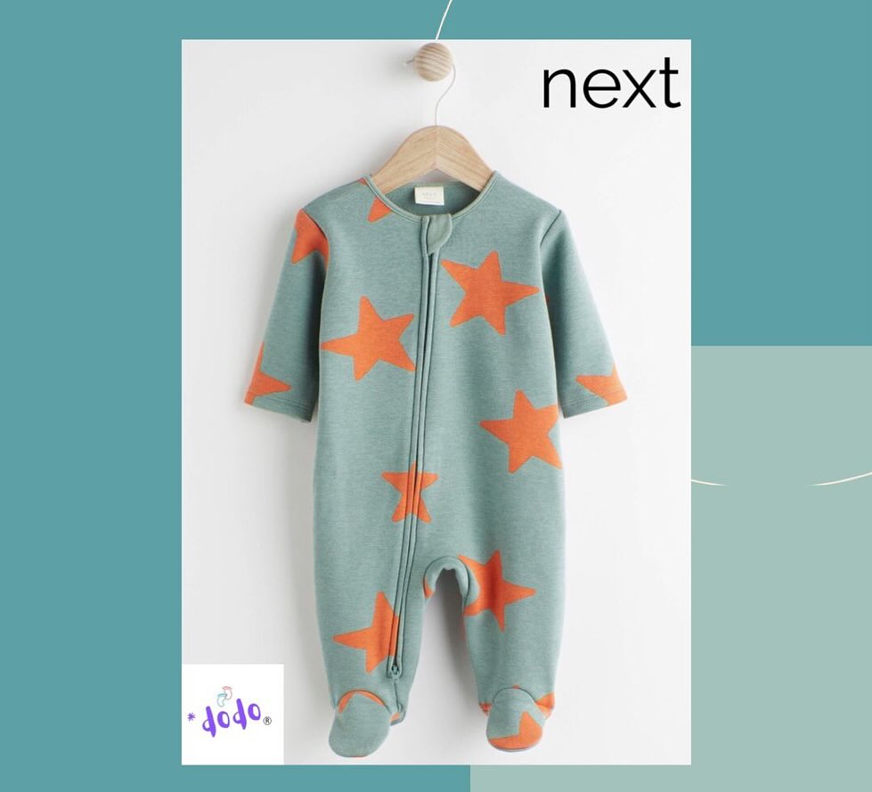 Teal Blue Fleece lined Sleepsuit