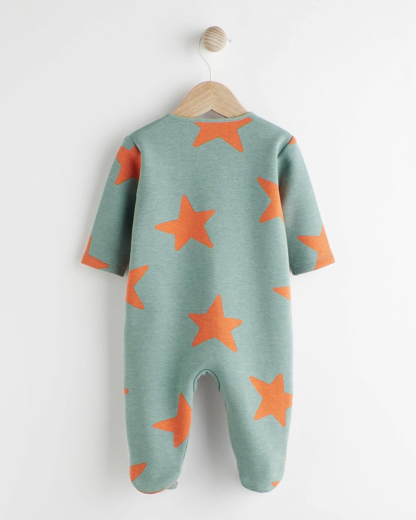 Teal Blue Fleece lined Sleepsuit