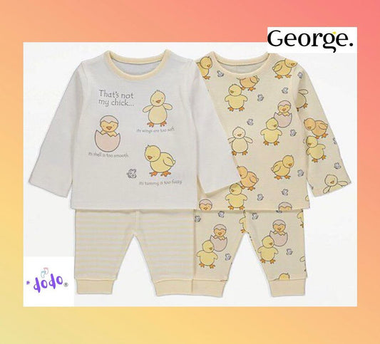 Chick Print Pyjamas 2 Pack