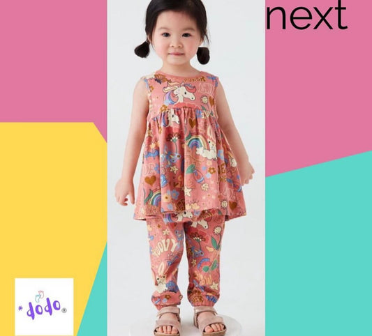 Multi Unicorn Shirt & Trousers Set