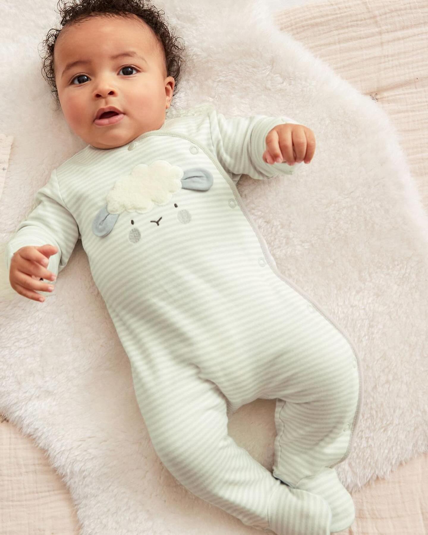 Grey Sheep Appliqués Sleep suit 3 Pack