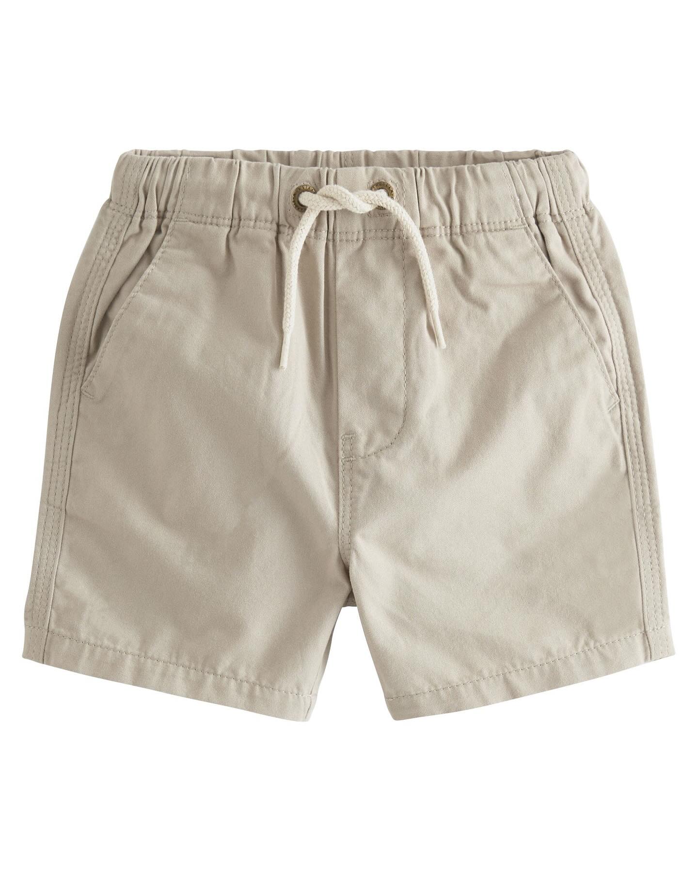 Navy Blue/Stone Cream Pull on Shorts 2 Pack