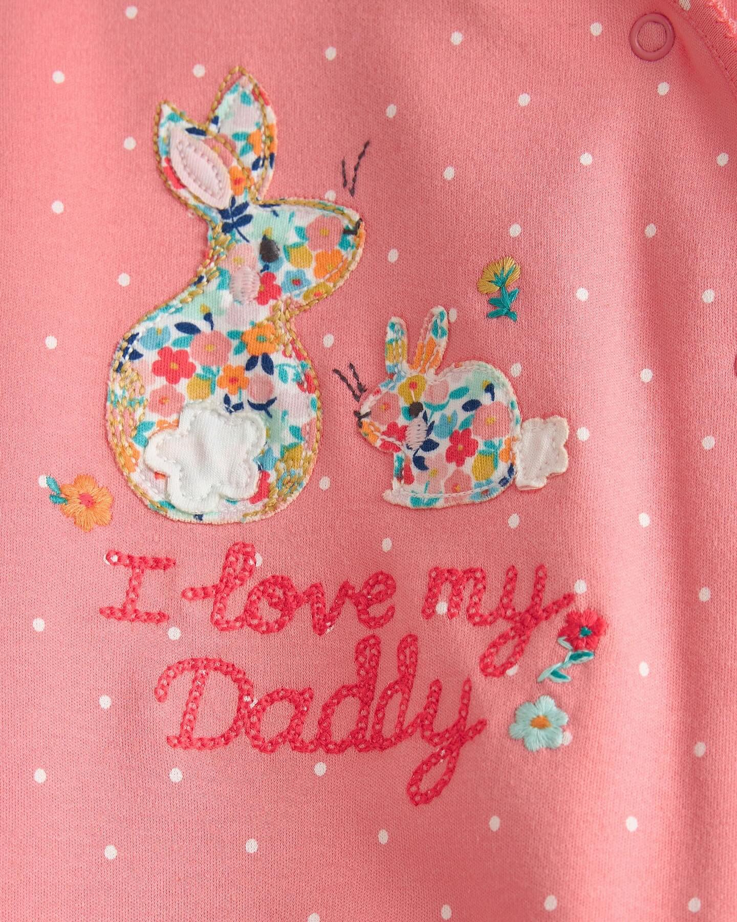 Daddy Appliqué Sleepsuit