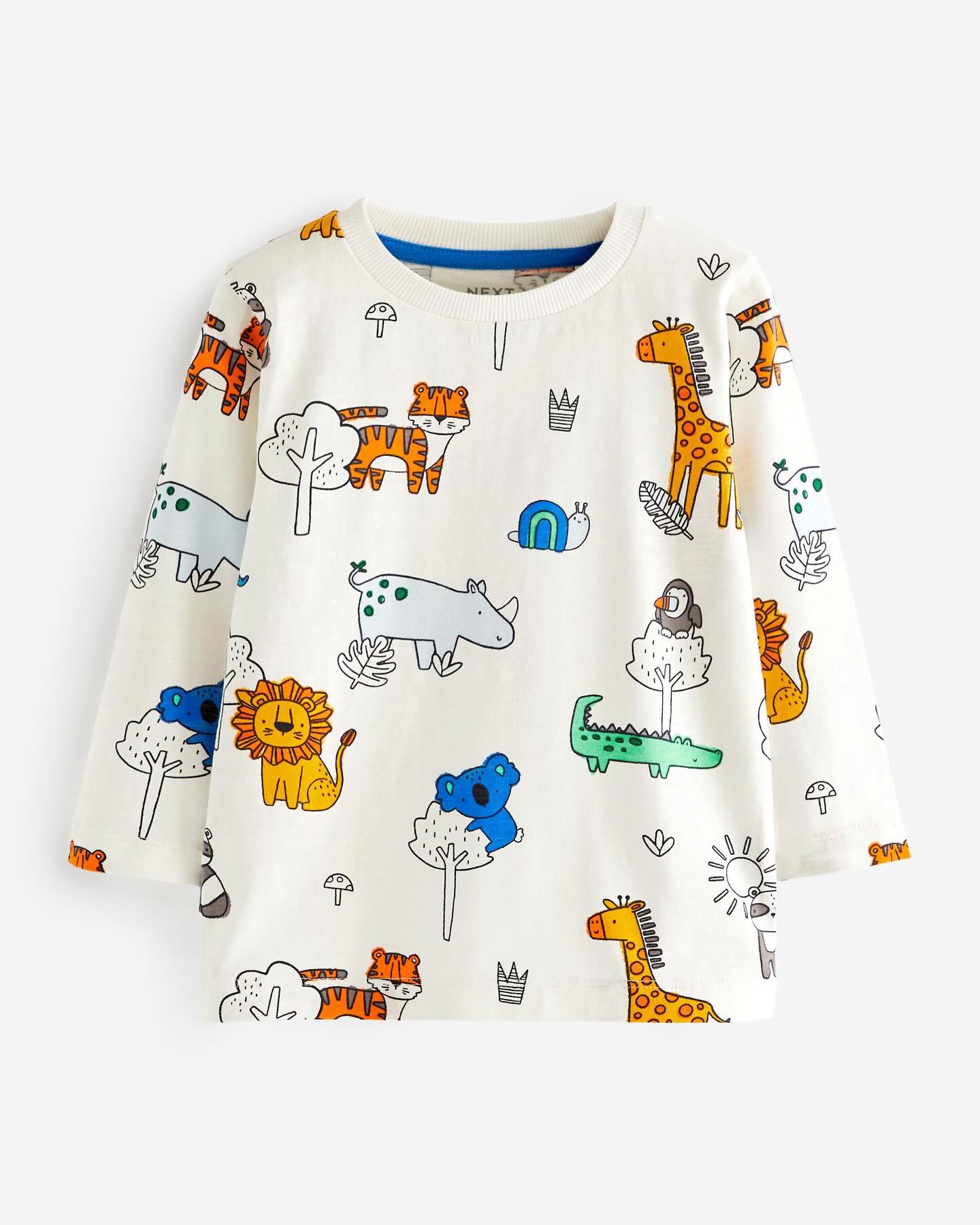 Blue/ Orange Safari Animals Shirts 3-Pack Set