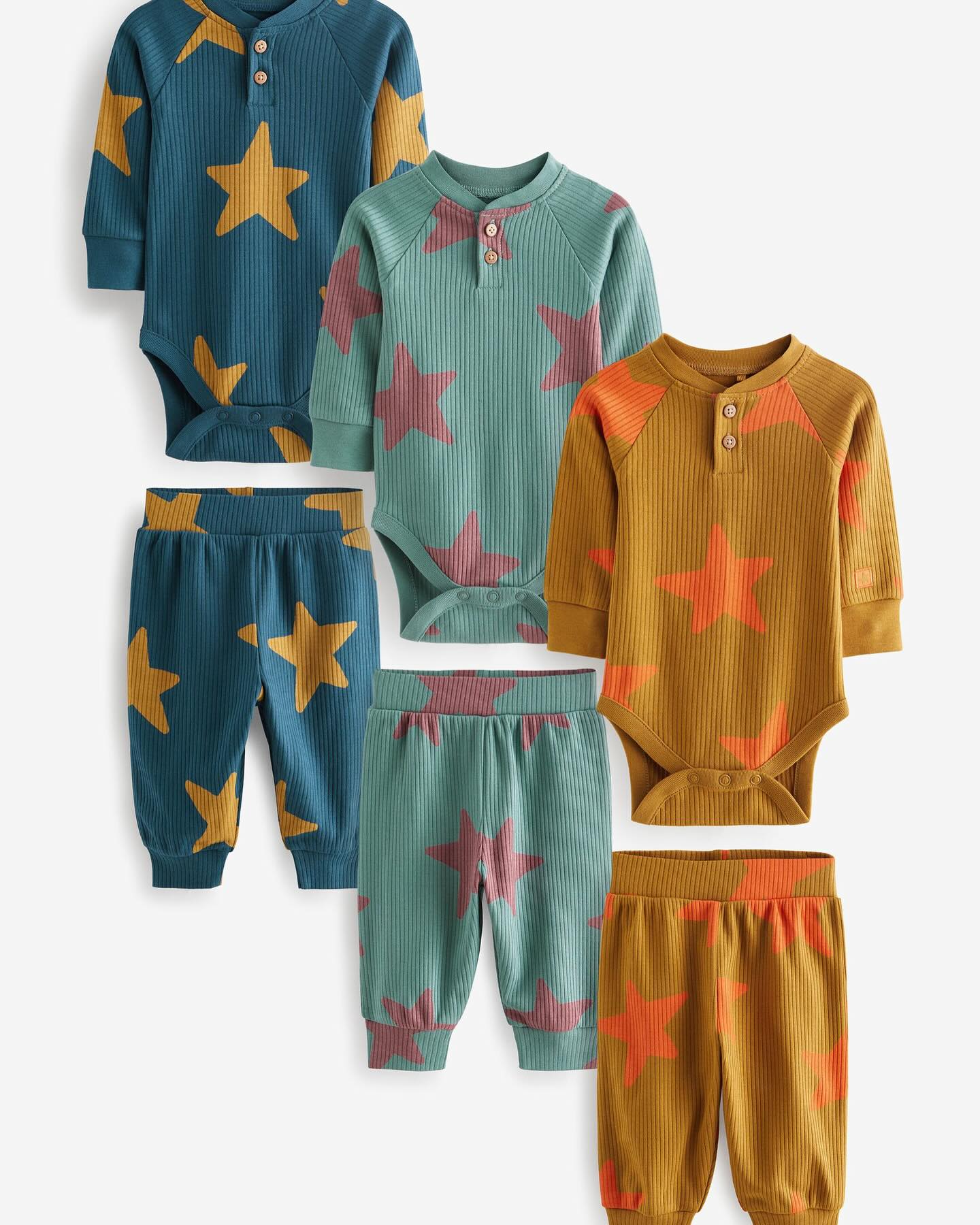 Bright Star Characters Bodysuits & Leggings 6 Pack Set