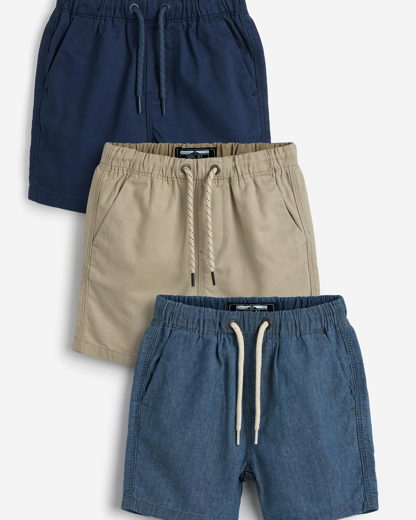 Classic Blues Pull on Shorts 3 Pack