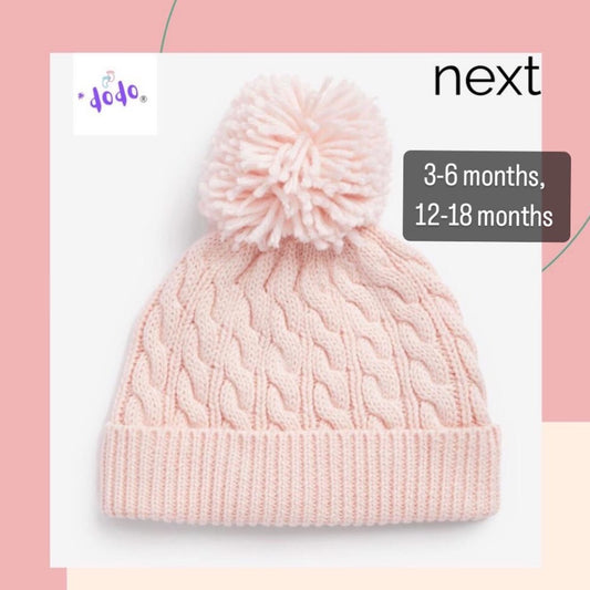 Pink Pom Pom cap.