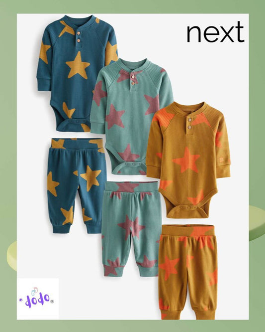 Bright Star Characters Bodysuits & Leggings 6 Pack Set