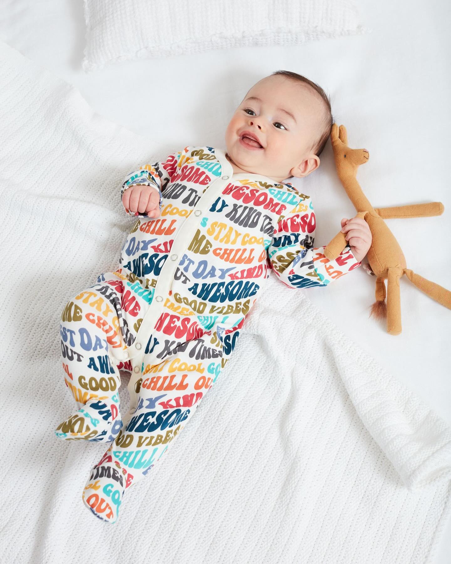 Multi Animal/Stripe Sleepsuit 3 Pack Set