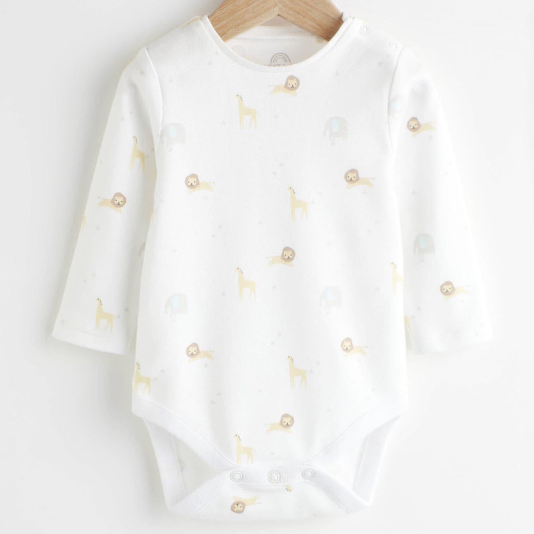 White Corduroy Applique Dungaree & bodysuit set.