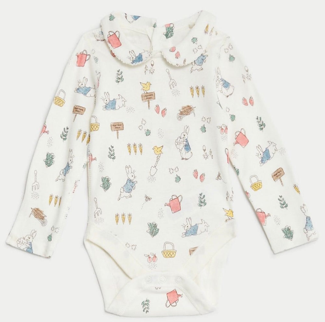 Peter Rabbit Velour Dungarees set.