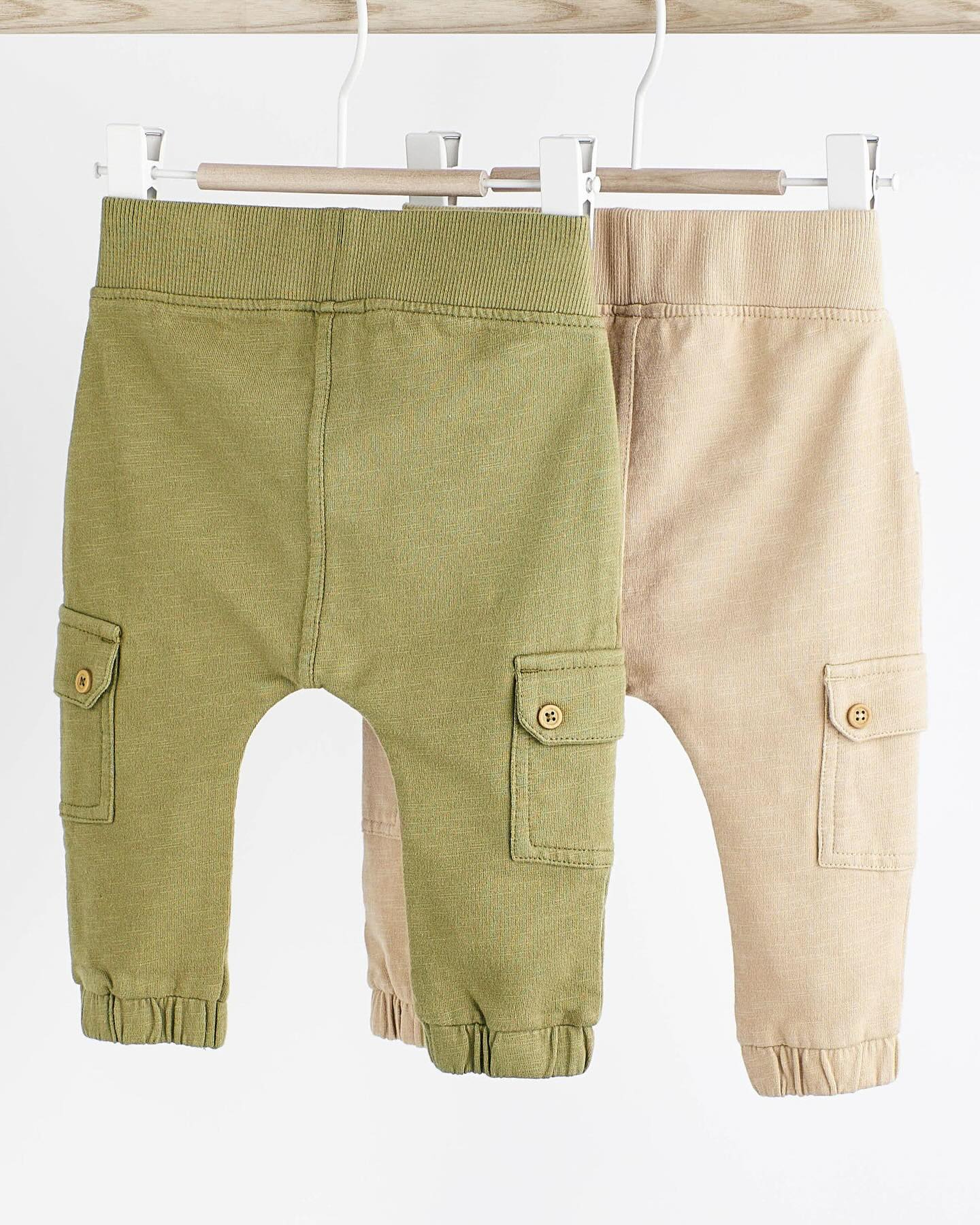 Khaki Green/ Cream Joggers Set