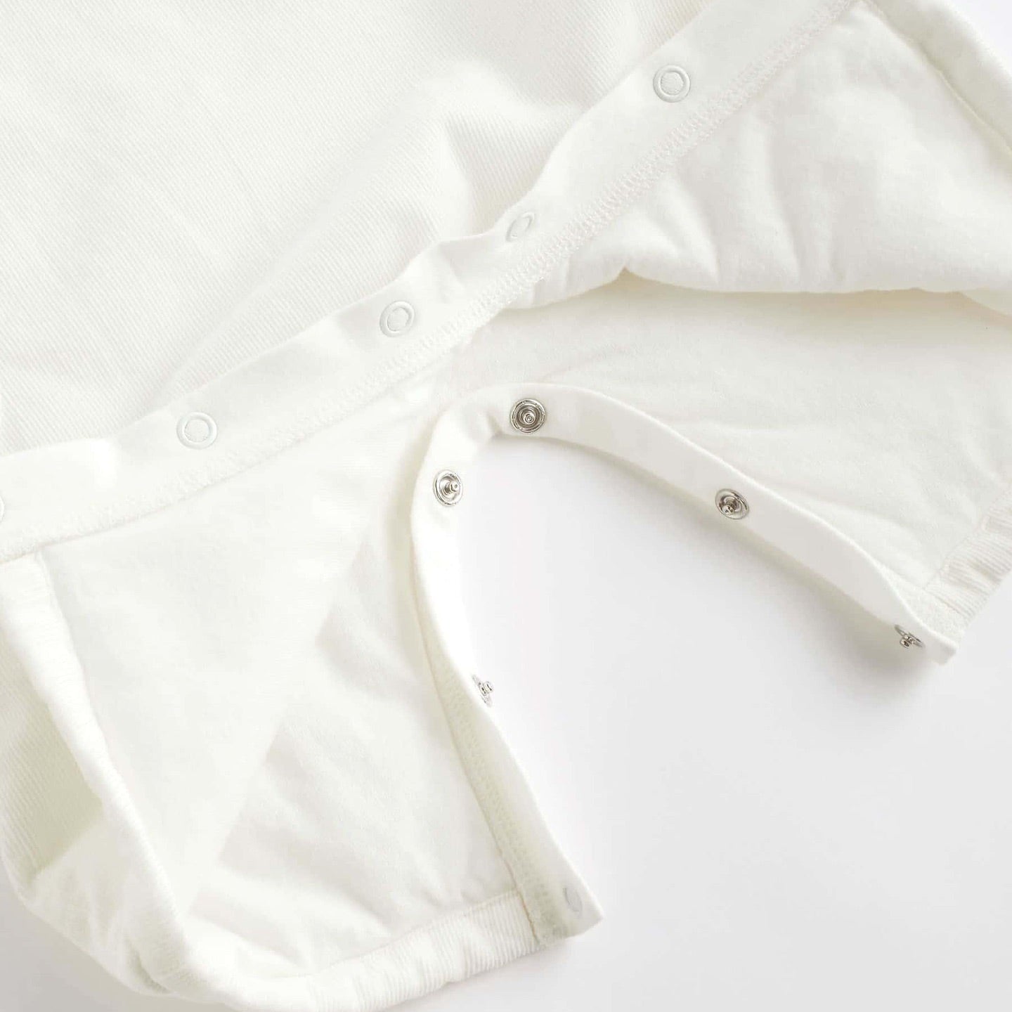 White Corduroy Applique Dungaree & bodysuit set.