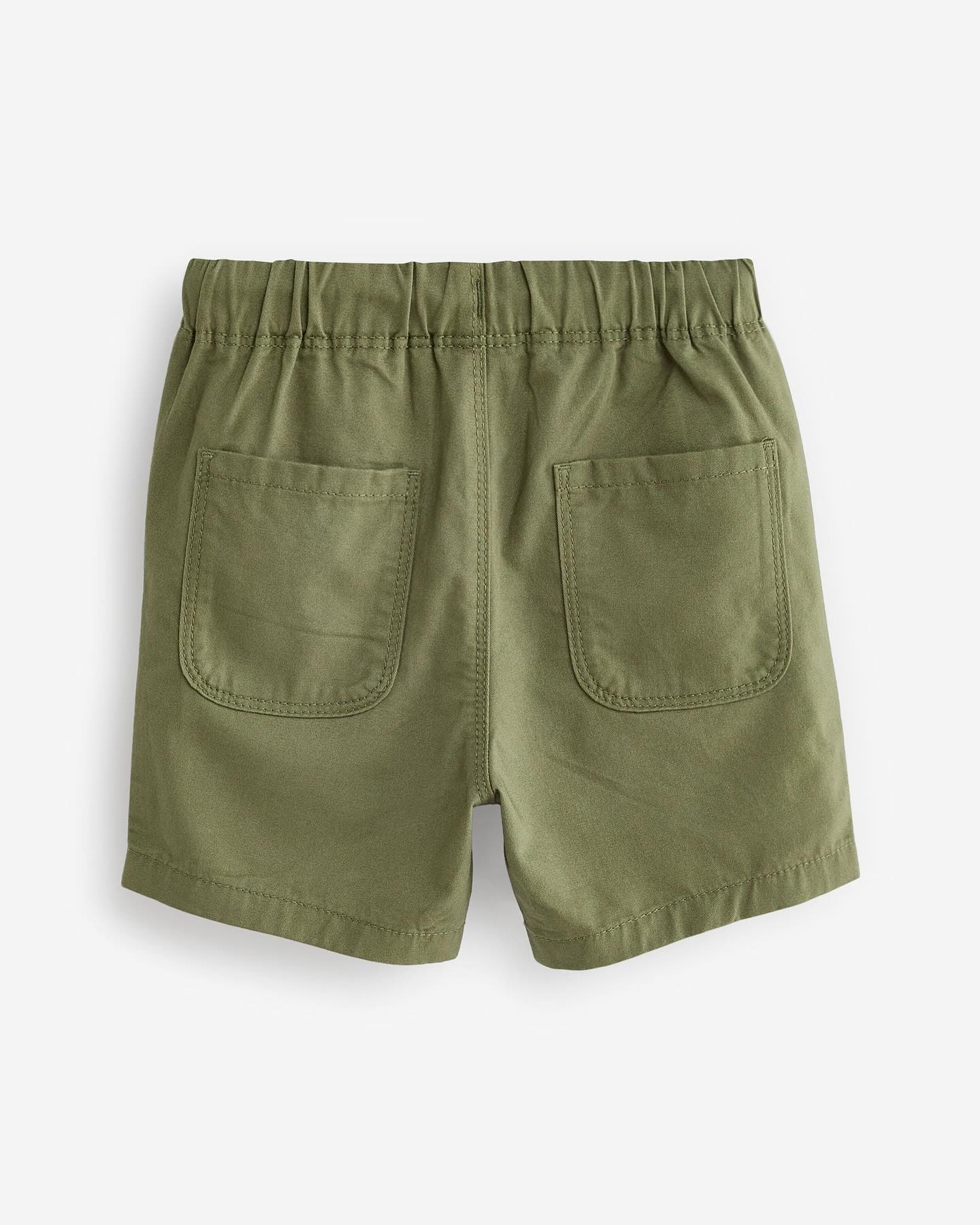 Khaki Green/Tan Brown Pull on Shorts 2 Pack