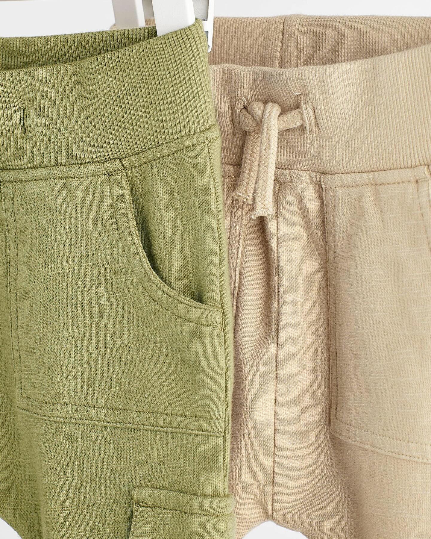 Khaki Green/ Cream Joggers Set