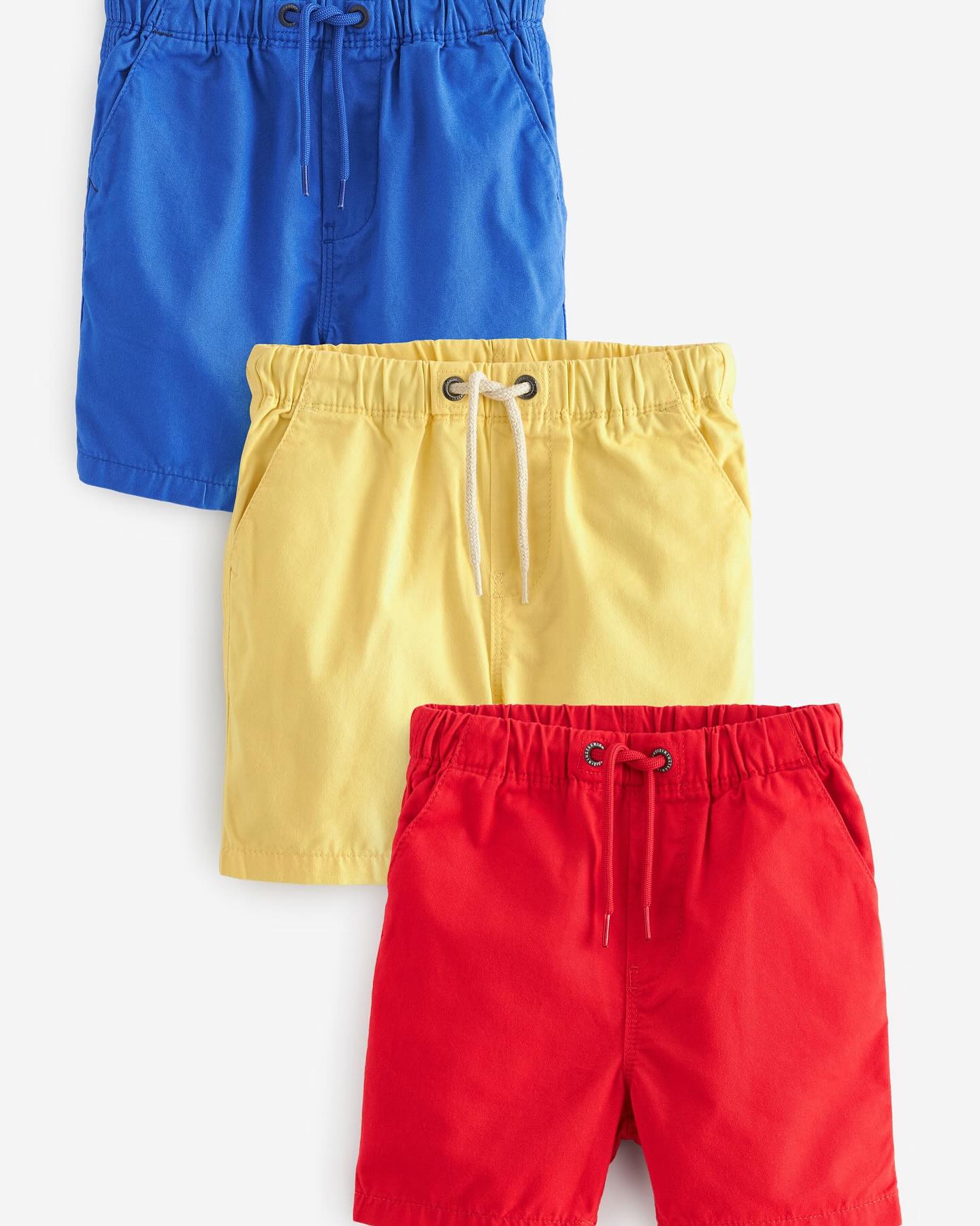 Primary Brights Pull on Shorts 3 Pack