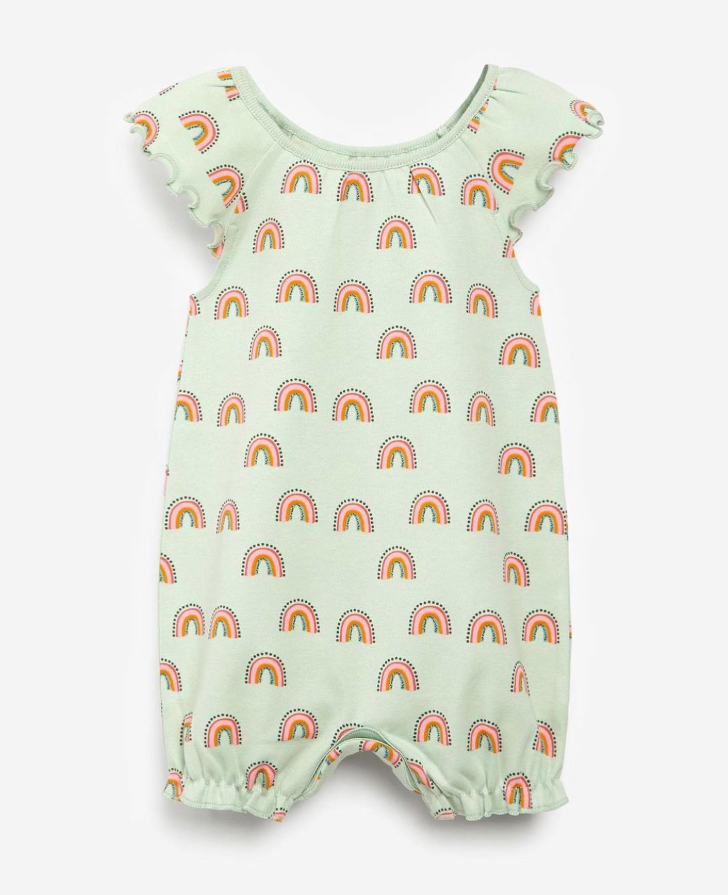 Pink/ Green Animal  Rompers 3 Pack Set