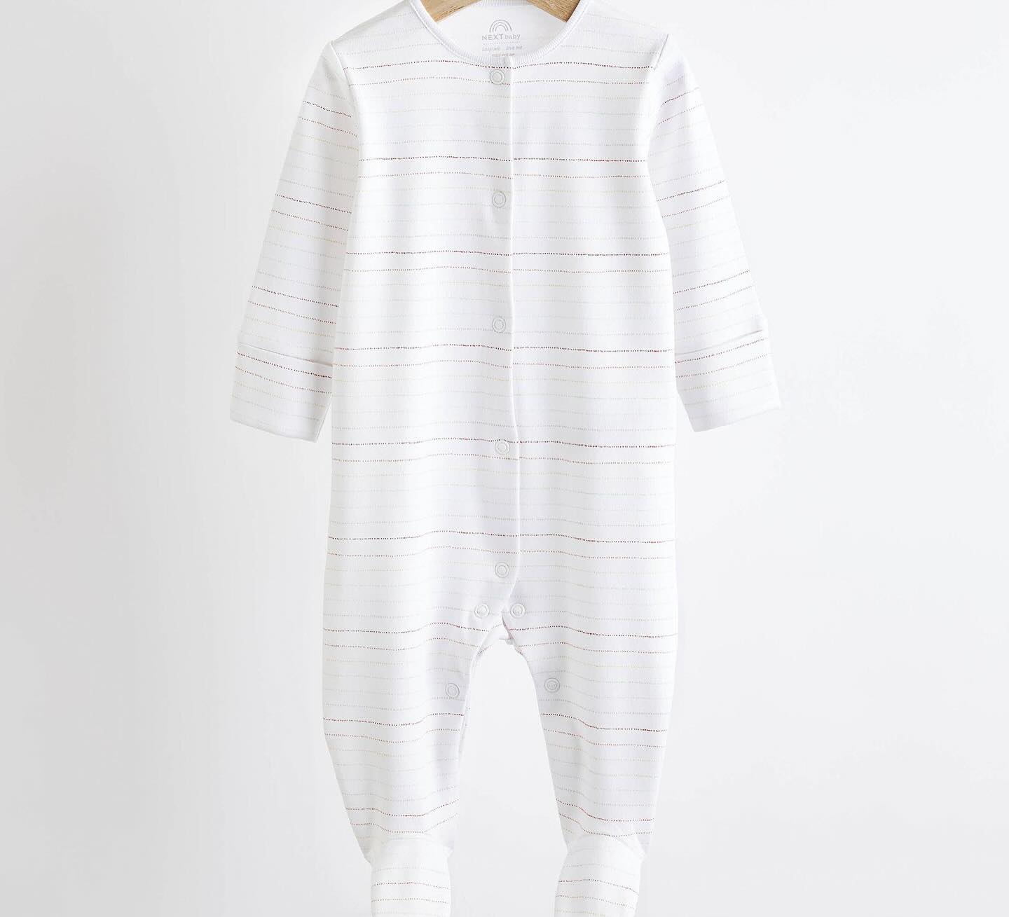 White Bright Sleepsuit 4 Pack.