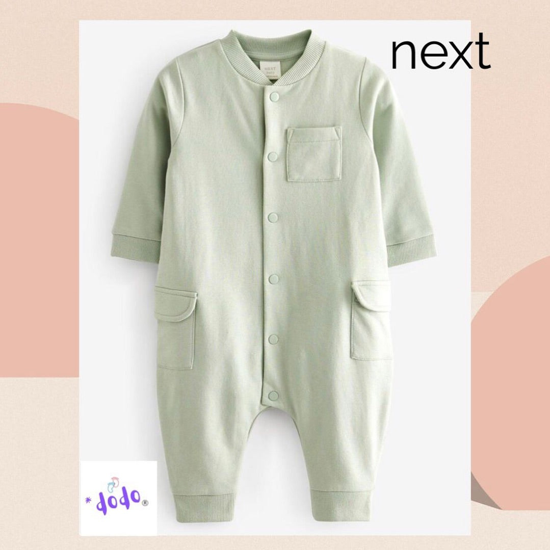 Mint Utility Sweat Jersey Fleece lined Romper