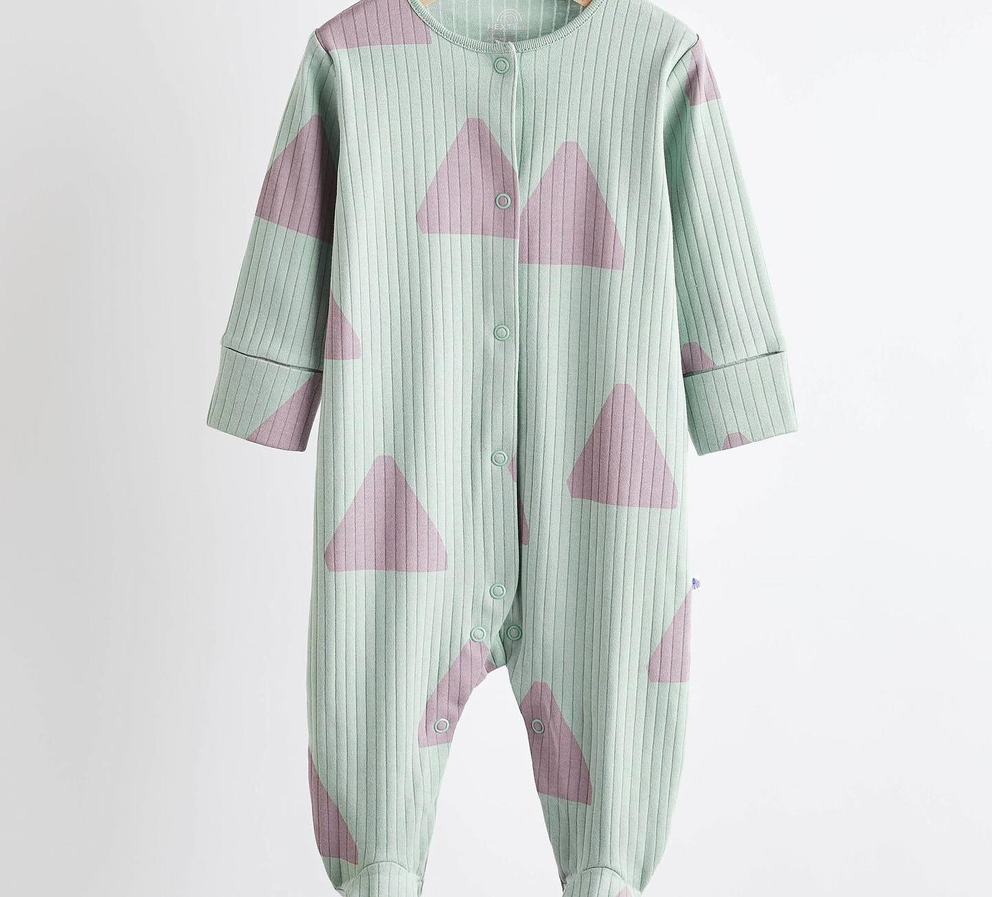 Elephant Printed Sleepsuit 4 Pack Set