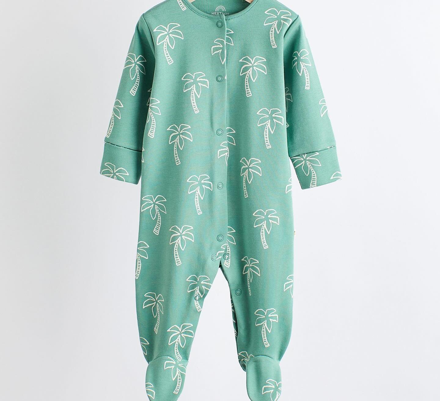 Palm Mini Prints Sleepsuit 5 Pack.