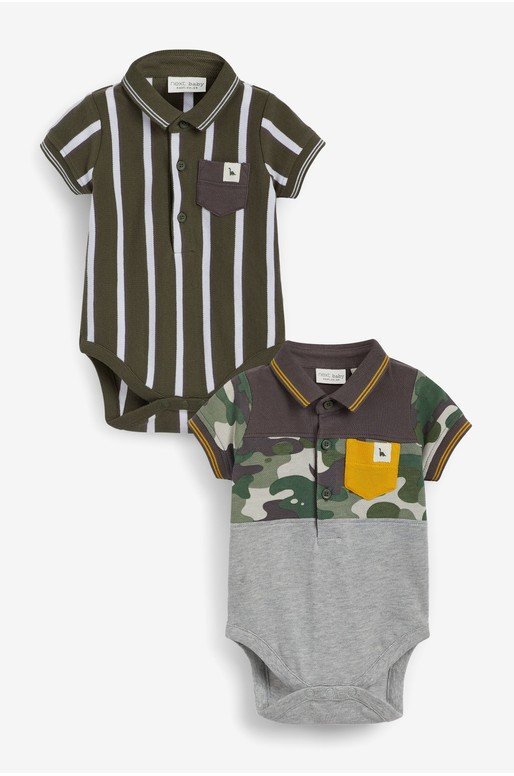 Camo/Stripe 2 Pack Bodysuits