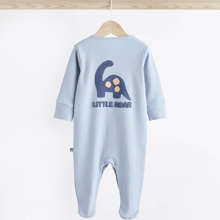 Blue Dino Sleepsuit 3 Pack