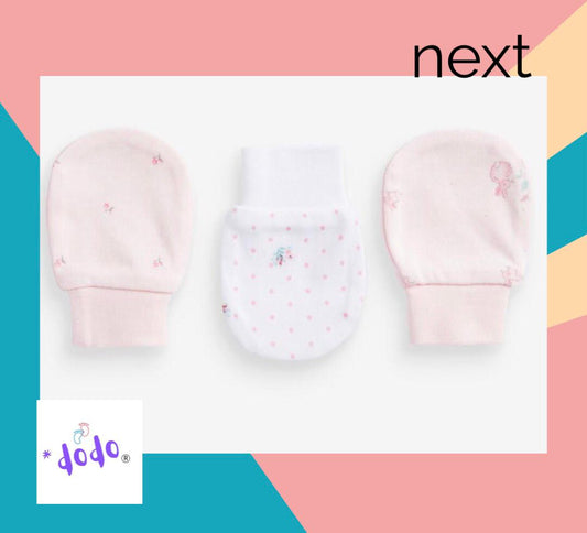 Pink Bunny Mitts 3 Pack